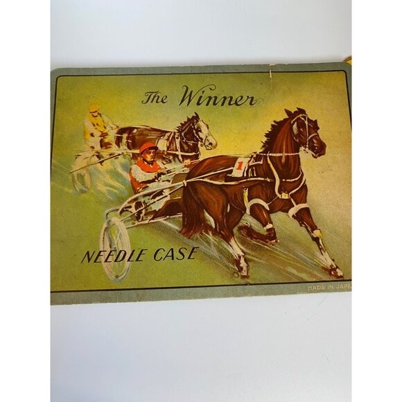 The Winner & Rocket Vintage Needle Cases With Assorted Needles & Threader Made I - Picture 2 of 12